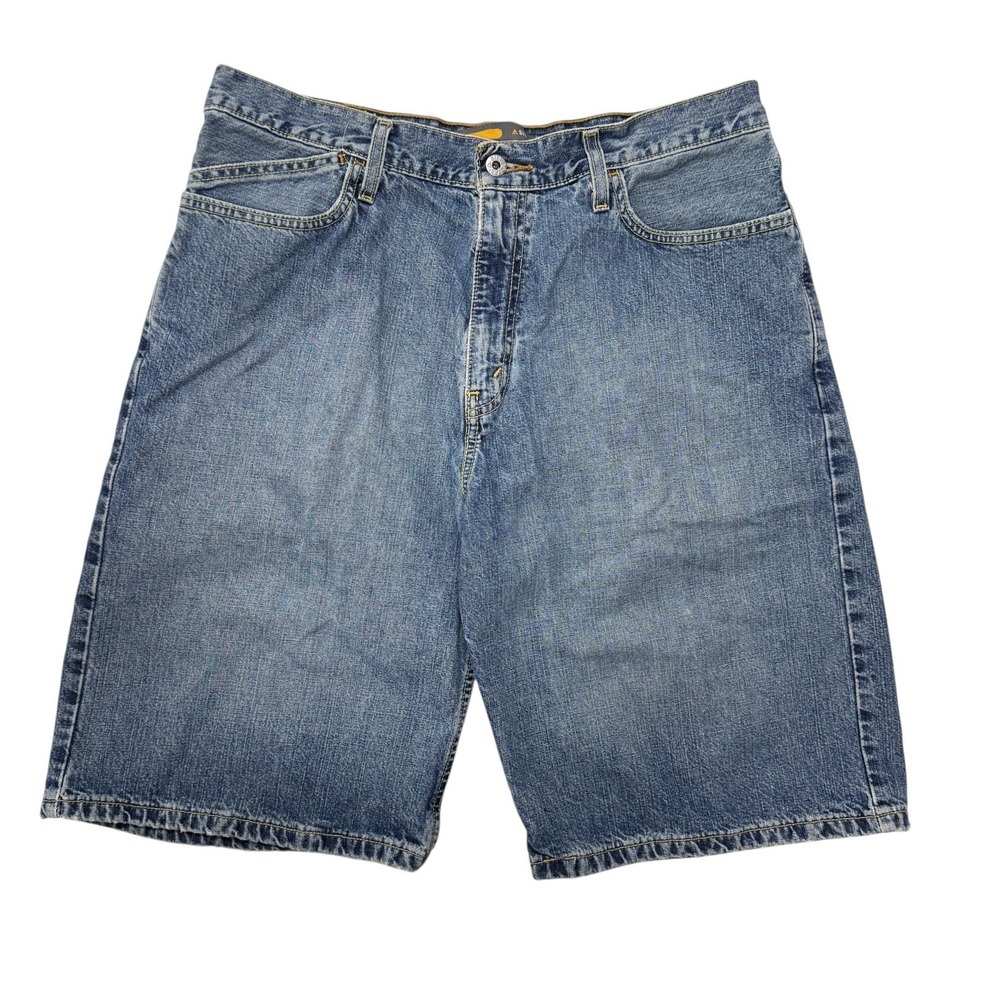 Levis SilverTab Low Loose Denim Shorts Mens 34 Blue Baggy Y2K 90s Gorpcore
